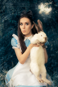 Alice and the white rabbit