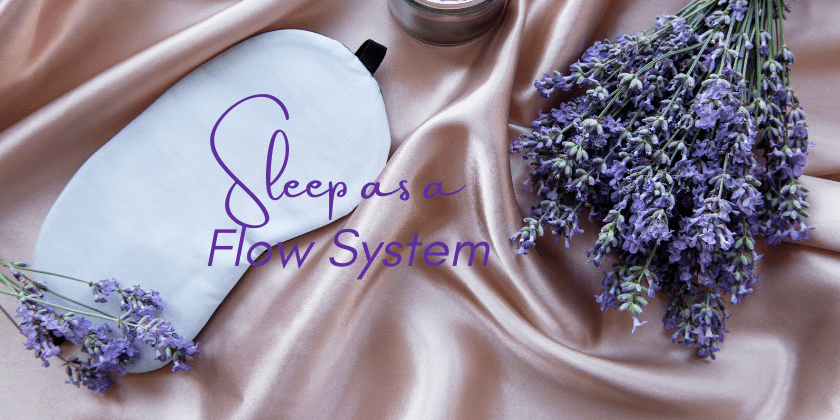 Sleep as a Flow System