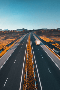 Truck on Highway